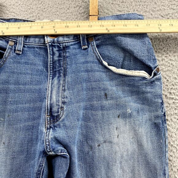 Ariat M4 Jeans 32 x 32*Blue Low Rise Straight Leg Denim Pants Western Work Men's - Picture 7 of 16